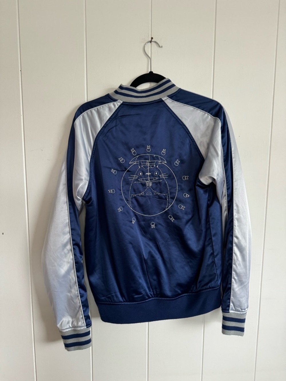 Totoro Embroidered Bomber Jacket XS